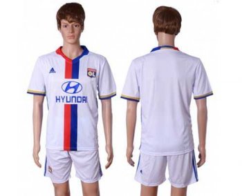 Lyon Blank Home Soccer Club Jersey