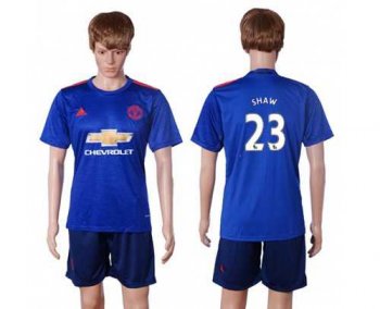 Manchester United #23 Shaw Away Soccer Club Jersey