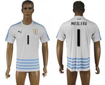 Uruguay #1 Muslera Away Soccer Country Jersey