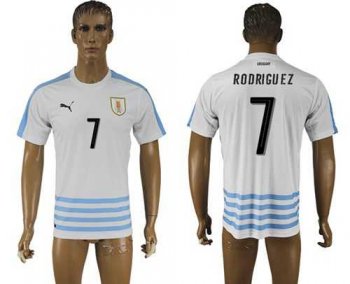 Uruguay #7 Rodriguez Away Soccer Country Jersey