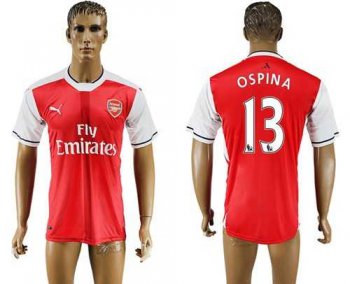 Arsenal #13 Ospina Home Soccer Club Jersey