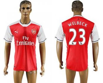 Arsenal #23 Welbeck Home Soccer Club Jersey