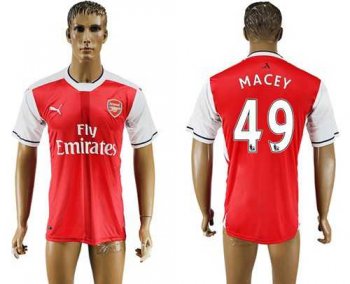 Arsenal #49 Macey Home Soccer Club Jersey