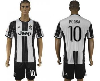 Juventus #10 Pogba Home Soccer Club Jersey