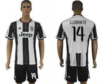 Juventus #14 Llorente Home Soccer Club Jersey