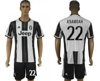 Juventus #22 Asamoah Home Soccer Club Jersey