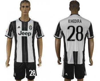 Juventus #28 Khedira Home Soccer Club Jersey