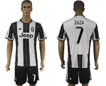 Juventus #7 Zaza Home Soccer Club Jersey