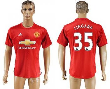 Manchester United #35 Lingard Red Home Soccer Club Jersey