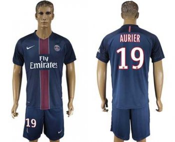 Paris Saint-Germain #19 Aurier Home Soccer Club Jersey