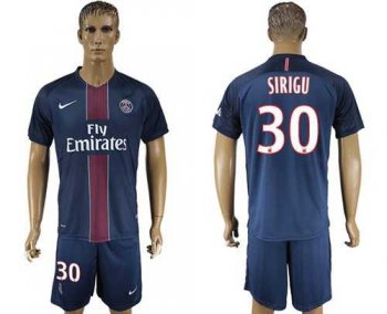 Paris Saint-Germain #30 Sirigu Home Soccer Club Jersey