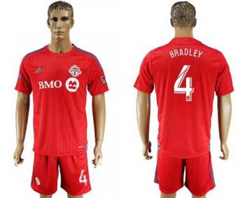 Toronto FC #4 Bradley Home Soccer Club Jersey