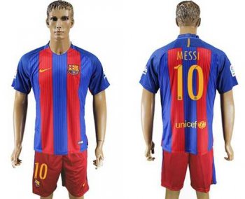 Barcelona #10 Messi Home Soccer Club Jersey