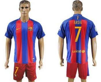 Barcelona #7 Arda Home Soccer Club Jersey