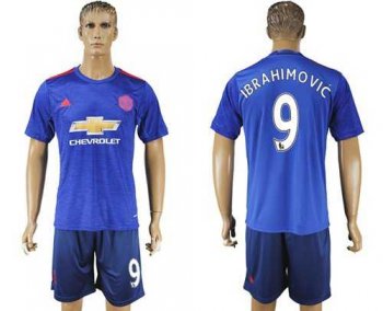 Manchester United #9 Ibrahimovic Away Soccer Club Jersey