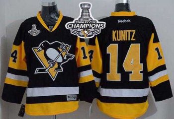 Pittsburgh Penguins #14 Chris Kunitz Black Alternate 2016 Stanley Cup Champions Stitched NHL Jersey