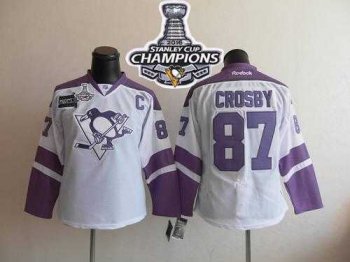 Women's Pittsburgh Penguins #87 Sidney Crosby 2016 Stanley Cup Champions Thanksgiving Edition Stitched NHL Jersey