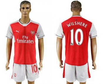 Arsenal #10 Wilshere Home Soccer Club Jersey