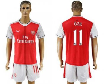 Arsenal #11 Ozil Home Soccer Club Jersey