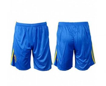 Sweden Blank Home Soccer Country Shorts