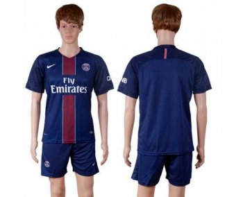 Paris Saint-Germain Blank Home Soccer Club Jersey