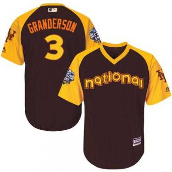 Youth New York Mets #3 Curtis Granderson Brown 2016 All-Star National League Stitched Baseball Jersey