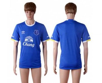 Everton Blank Home Soccer Club Jersey