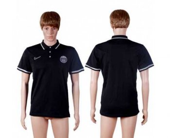 Paris Saint-Germain Blank Black Polo T-shirt