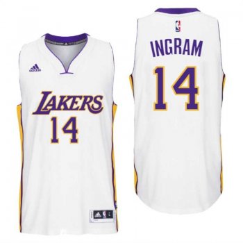 Los Angeles Lakers #14 Brandon Ingram 2016 New Swingman Alternative White Jersey