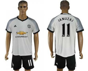 Manchester United #11 Januzaj White Soccer Club Jersey