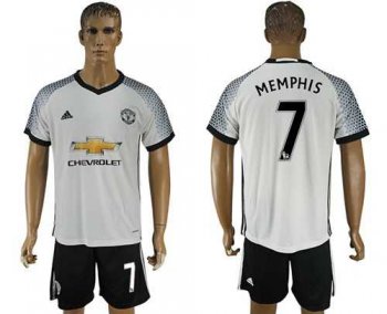 Manchester United #7 Memphis White Soccer Club Jersey