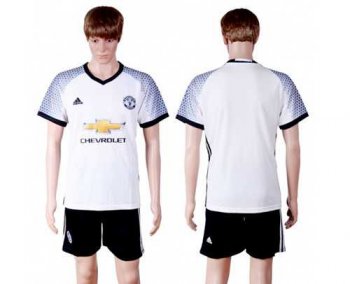 Manchester United Blank White Soccer Club Jersey