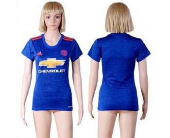 Women's Manchester United Blank Away Soccer Club Jersey