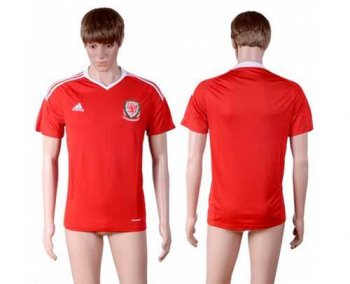 Wales Blank Red Home Soccer Country Jersey