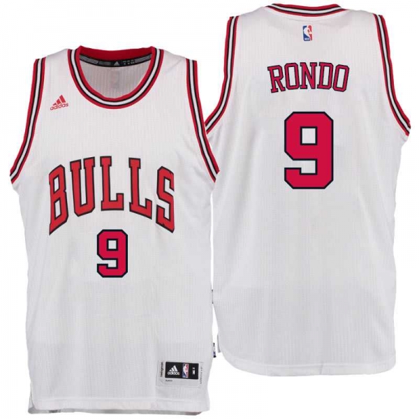 Chicago Bulls #9 Rajon Rondo Home White New Swingman Jersey