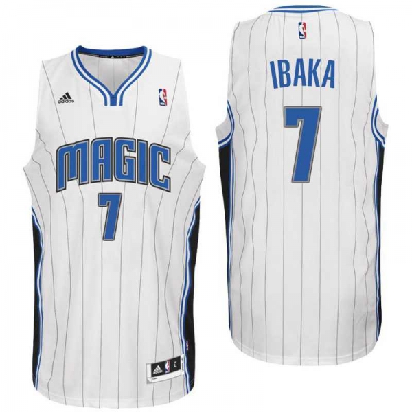 Orlando Magic #7 Serge Ibaka Home White New Swingman Jersey