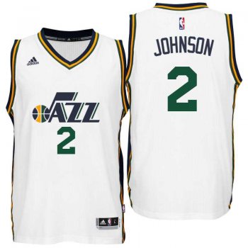 Utah Jazz #2 Joe Johnson Home White New Swingman Jersey