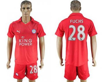 Leicester City #28 Fuchs Away Soccer Club Jersey