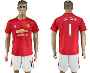 Manchester United #1 DE GEA Red Home Soccer Club Jersey