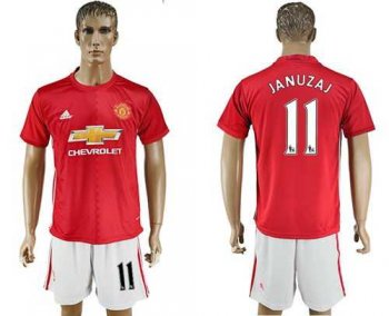 Manchester United #11 Januzaj Red Home Soccer Club Jersey