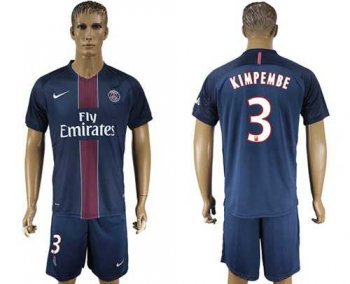 Paris Saint-Germain #3 Kimpembe Home Soccer Club Jersey