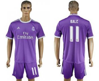 Real Madrid #11 Bale Away Soccer Club Jersey