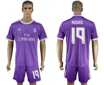 Real Madrid #19 Modric Away Soccer Club Jersey