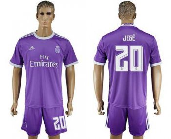 Real Madrid #20 Jese Away Soccer Club Jersey