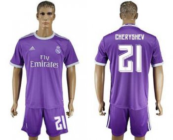 Real Madrid #21 Cheryshev Away Soccer Club Jersey