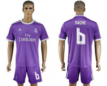 Real Madrid #6 Nacho Away Soccer Club Jersey