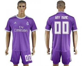 Real Madrid Personalized Away Soccer Club Jersey