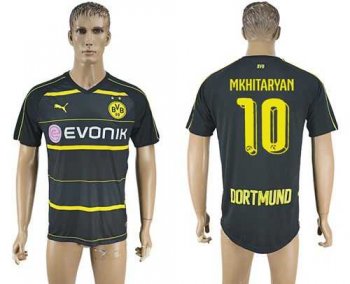 Dortmund #10 Mkhitaryan Away Soccer Club Jersey