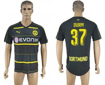 Dortmund #37 Durm Away Soccer Club Jersey