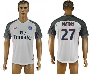 Paris Saint-Germain #27 Pastore Away Soccer Club Jersey